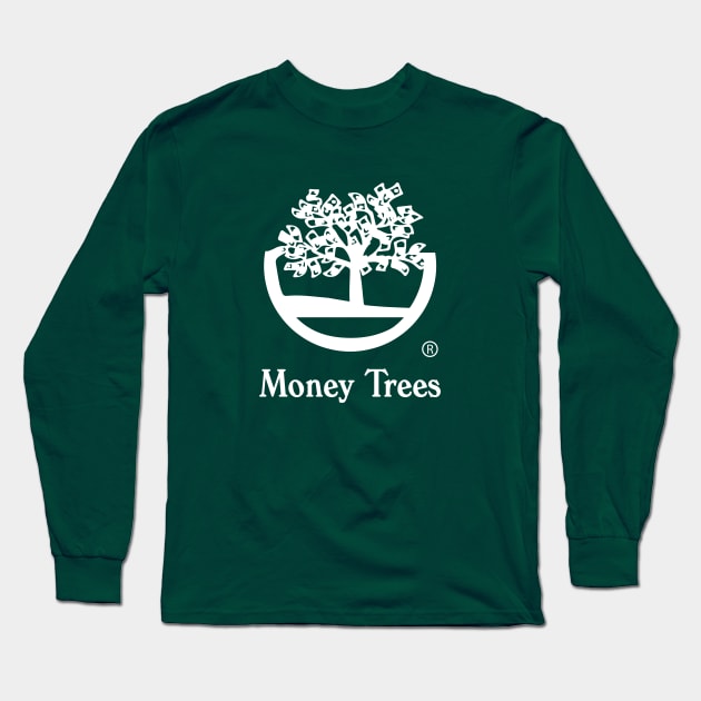 Money Trees white Long Sleeve T-Shirt by undergroundART